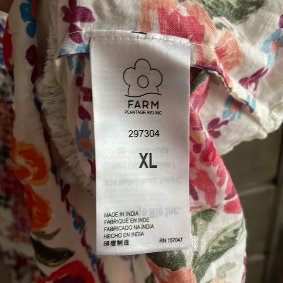 NWOT Farm Rio smocked mini skirt, size XL - Picture 5 of 7